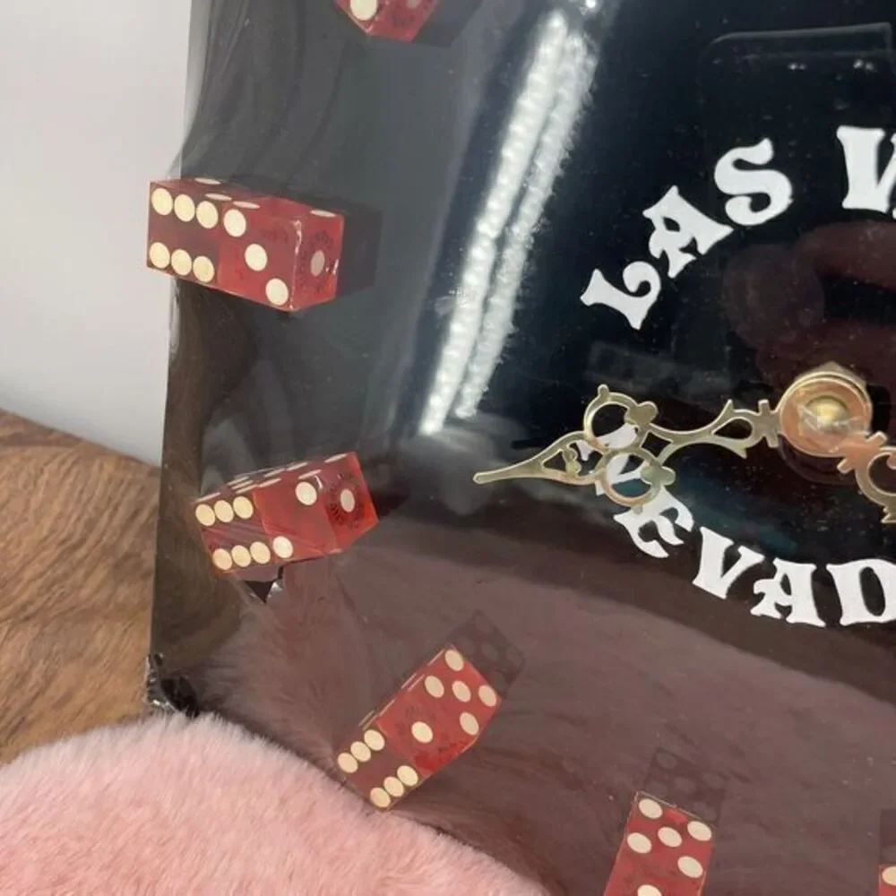 MGM Grand New Old‎ Stock Las Vegas Dice Clock Rare 1960 Hercules Battery